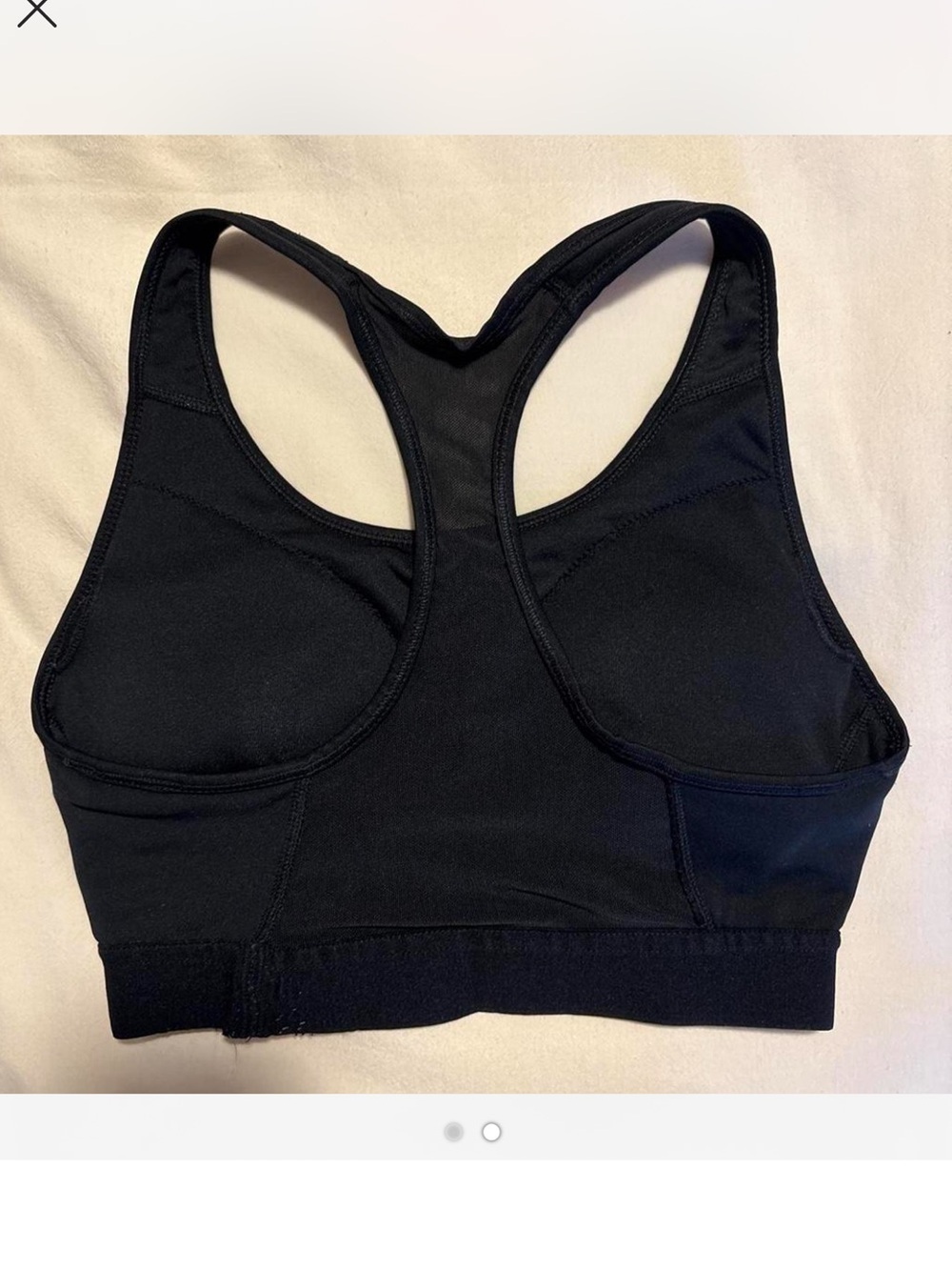 adidas Black Sports Bra with Orange-Purple Rose Print - Picture 3 of 4